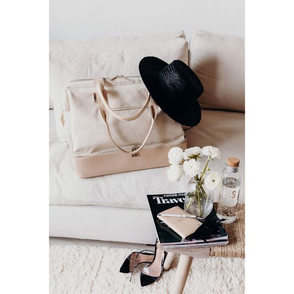 NWT BEIS Weekender bag in Beige - Picture 7 of 12